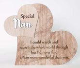 Nan From My Heart Sentiment Plaque Block